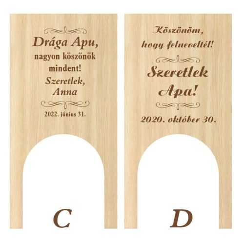 Gravírozott köszönő ajándék