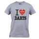 Póló nyomtatás–I love darts