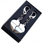 Gravírozható szív kulcstartó