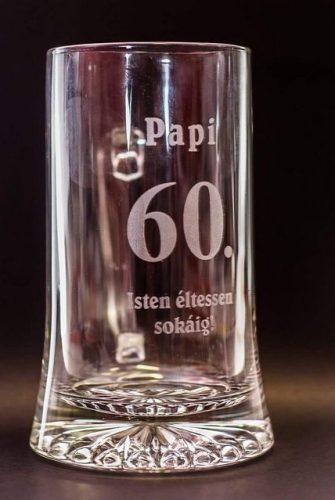 Gravírozott Söröskorsó 0,5l
