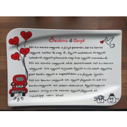   Születésnap , nyugdíjas búcsú,  esküvő nagy süteményes tál, kínáló tál 40 cm