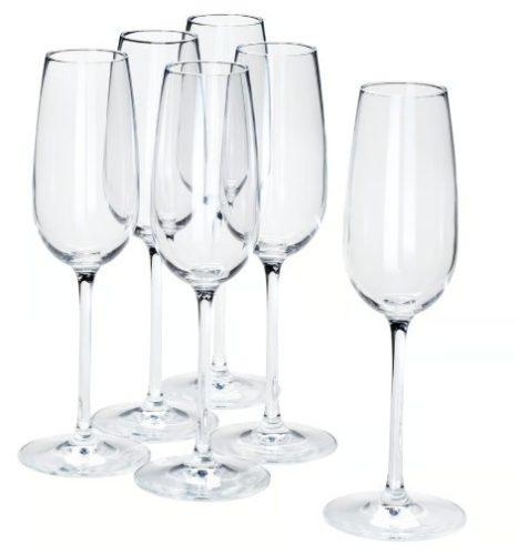 Esküvői kristály pezsgős pohár gravírozás