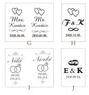 Esküvői pezsgőspohár gravírozás