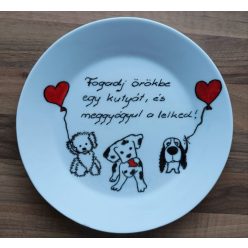 kutyás kistányér 