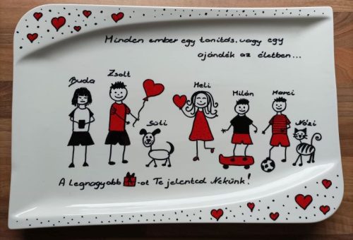 Születésnapi , nyugdíjas búcsú, nagy süteményes tál 40 cm