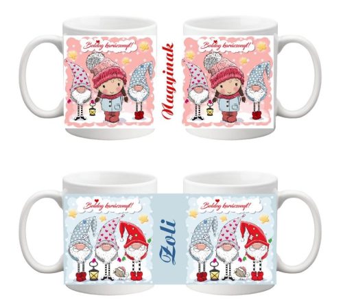 Karácsonyi bögre saját névvel