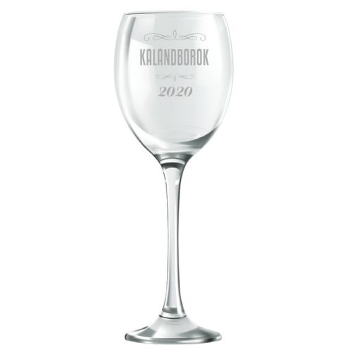 Gravírozható borospohár